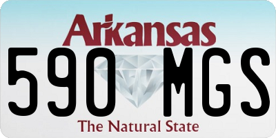 AR license plate 590MGS