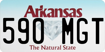 AR license plate 590MGT