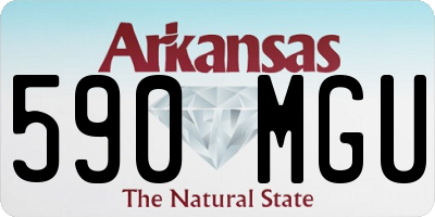 AR license plate 590MGU