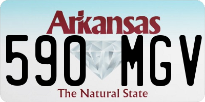 AR license plate 590MGV