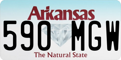 AR license plate 590MGW
