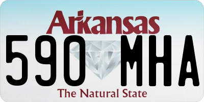 AR license plate 590MHA
