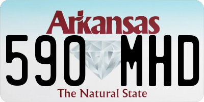 AR license plate 590MHD