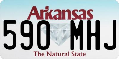 AR license plate 590MHJ