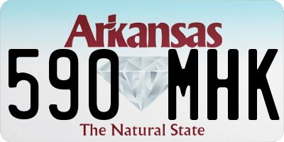 AR license plate 590MHK