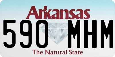 AR license plate 590MHM