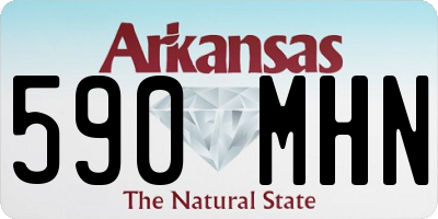 AR license plate 590MHN