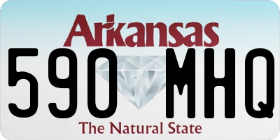 AR license plate 590MHQ