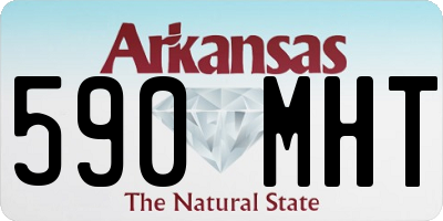 AR license plate 590MHT