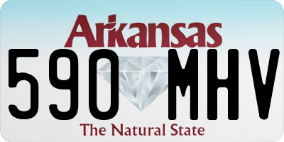 AR license plate 590MHV