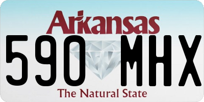 AR license plate 590MHX