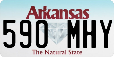 AR license plate 590MHY