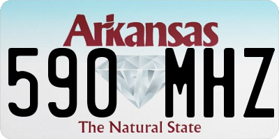 AR license plate 590MHZ