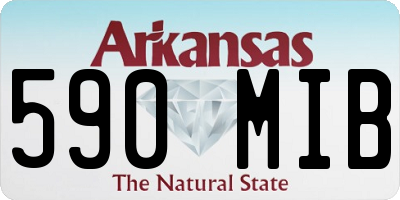 AR license plate 590MIB