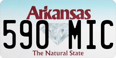 AR license plate 590MIC