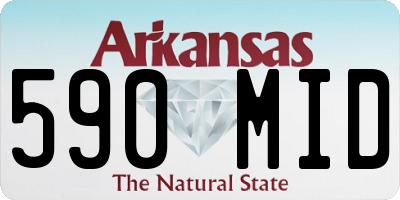 AR license plate 590MID