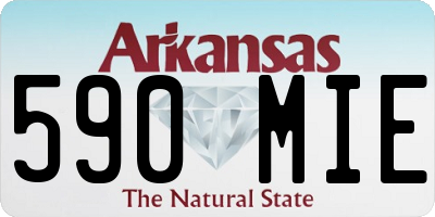 AR license plate 590MIE