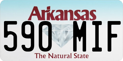 AR license plate 590MIF