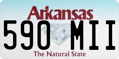 AR license plate 590MII