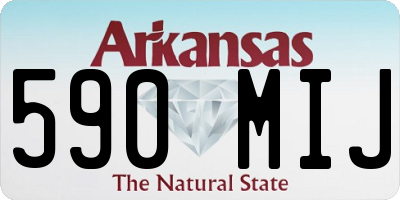 AR license plate 590MIJ