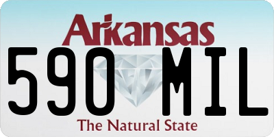 AR license plate 590MIL