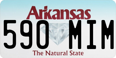 AR license plate 590MIM