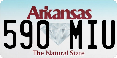 AR license plate 590MIU