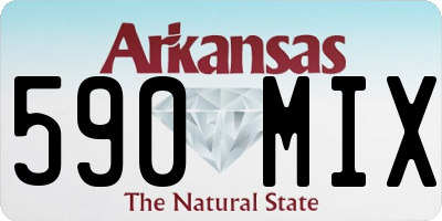 AR license plate 590MIX