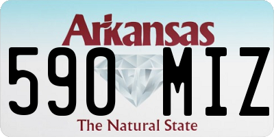 AR license plate 590MIZ
