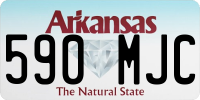 AR license plate 590MJC