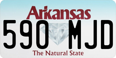 AR license plate 590MJD