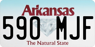 AR license plate 590MJF