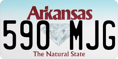 AR license plate 590MJG
