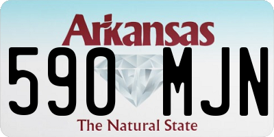 AR license plate 590MJN