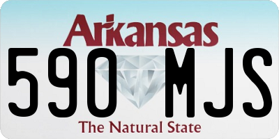 AR license plate 590MJS