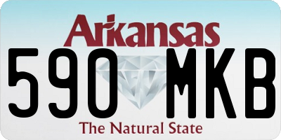 AR license plate 590MKB