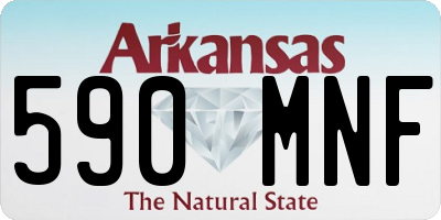 AR license plate 590MNF
