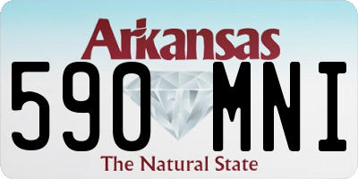 AR license plate 590MNI