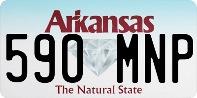 AR license plate 590MNP