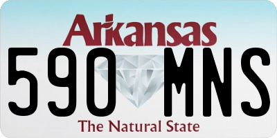 AR license plate 590MNS