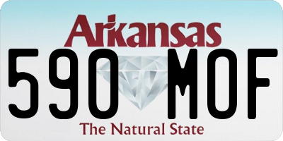 AR license plate 590MOF
