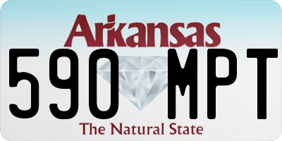 AR license plate 590MPT