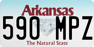 AR license plate 590MPZ