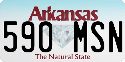 AR license plate 590MSN