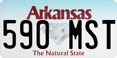 AR license plate 590MST