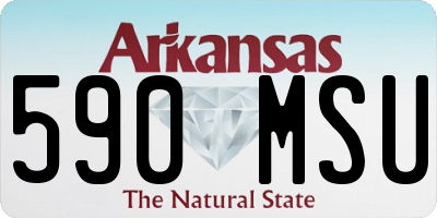 AR license plate 590MSU
