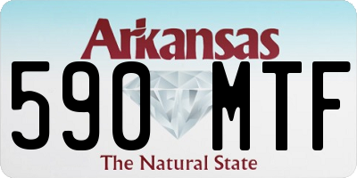 AR license plate 590MTF