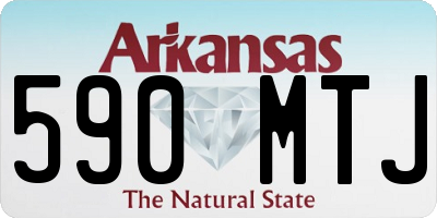 AR license plate 590MTJ