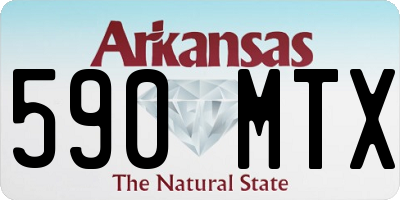 AR license plate 590MTX