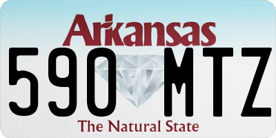 AR license plate 590MTZ